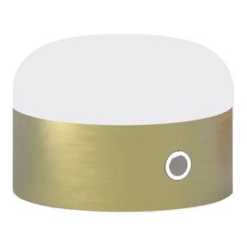 Ideal Lux - LED Димируема сензорна настолна лампа MIGNON LED/5W/5V Ø 10 см CRI 90 месинг