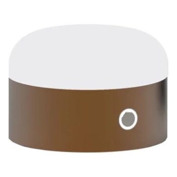 Ideal Lux - LED Димируема сензорна настолна лампа MIGNON LED/5W/5V Ø 10 см CRI 90 кафяв