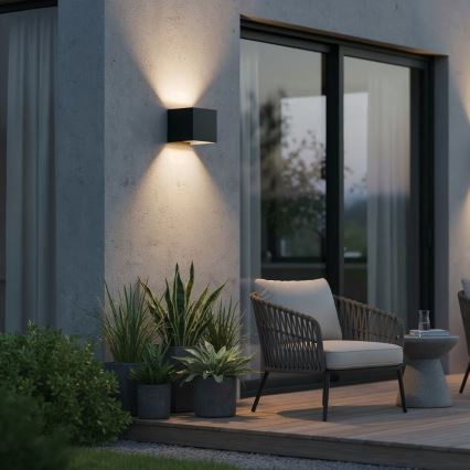 Ideal Lux - LED Екстериорен аплик ATOM LED/12W/230V CRI 90 IP54 черен