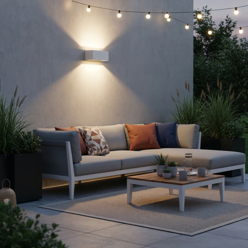 Ideal Lux - LED Екстериорен аплик ATOM LED/25W/230V CRI 90 IP54 бял