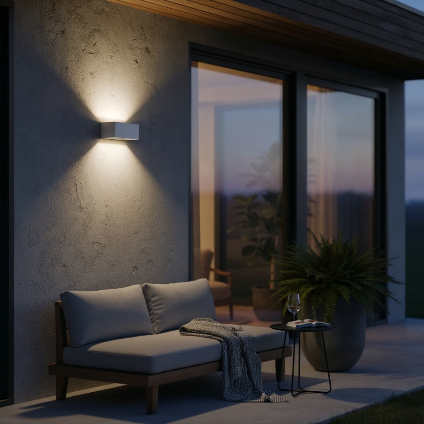 Ideal Lux - LED Екстериорен аплик ATOM LED/25W/230V CRI 90 IP54 бял