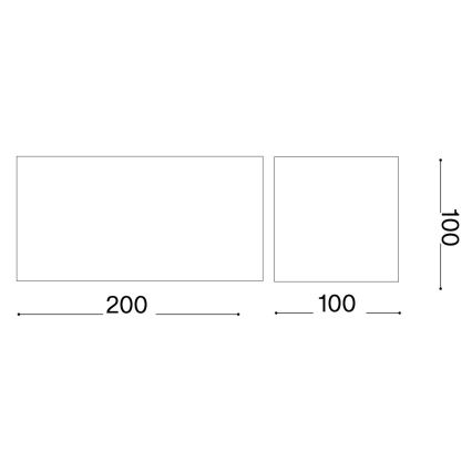 Ideal Lux - LED Екстериорен аплик ATOM LED/25W/230V CRI 90 IP54 бял