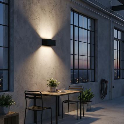 Ideal Lux - LED Екстериорен аплик ATOM LED/25W/230V CRI 90 IP54 черен