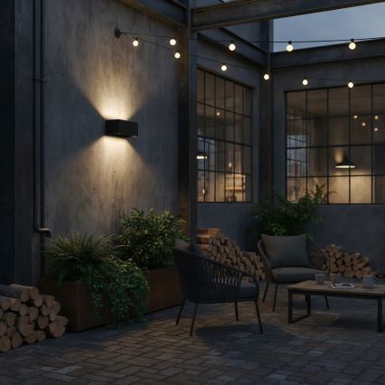 Ideal Lux - LED Екстериорен аплик ATOM LED/25W/230V CRI 90 IP54 черен