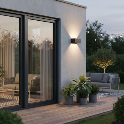 Ideal Lux - LED Екстериорен аплик ATOM LED/25W/230V CRI 90 IP54 кафяв