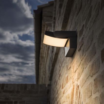 Ideal Lux - LED Екстериорен аплик SWIPE LED/21W/230V CRI 90 IP54 антрацит