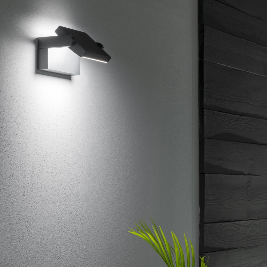 Ideal Lux - LED Екстериорен аплик SWIPE LED/21W/230V CRI 90 IP54 антрацит