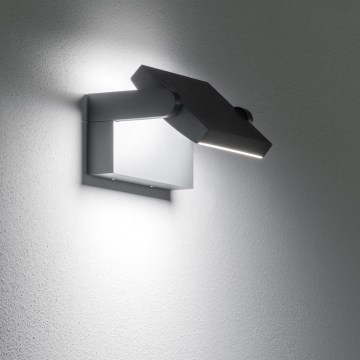 Ideal Lux - LED Екстериорен аплик SWIPE LED/21W/230V CRI 90 IP54 черен