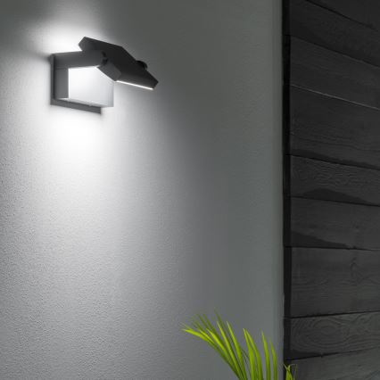 Ideal Lux - LED Екстериорен аплик SWIPE LED/21W/230V CRI 90 IP54 черен