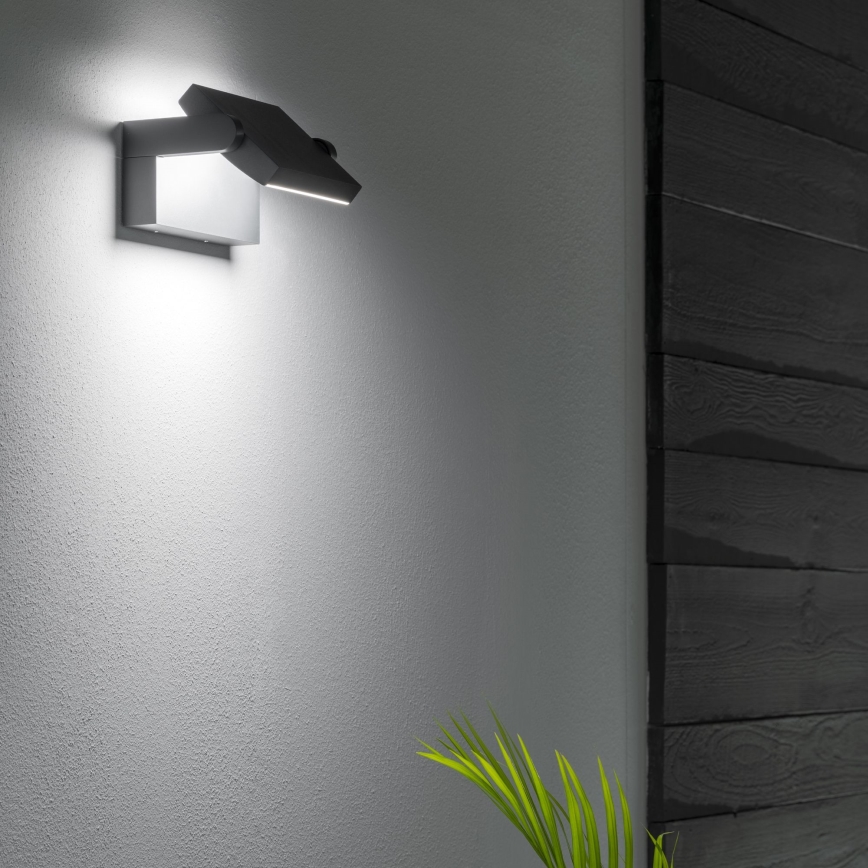 Ideal Lux - LED Екстериорен аплик SWIPE LED/21W/230V CRI 90 IP54 черен