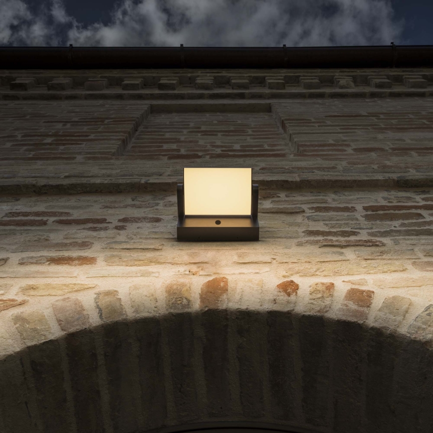 Ideal Lux - LED Екстериорен аплик със сензор SWIPE LED/21W/230V CRI 90 IP54 кафяв