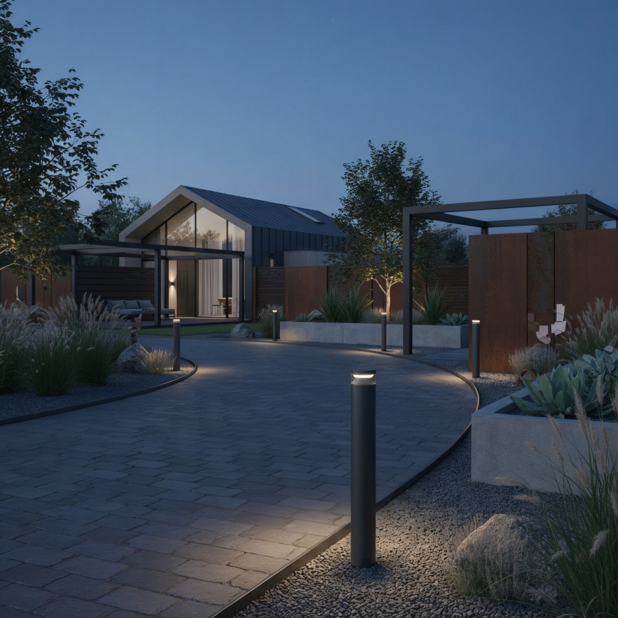 Ideal Lux - LED Екстериорна лампа BOEING LED/14W/230V 100 см CRI 90 IP65 черен