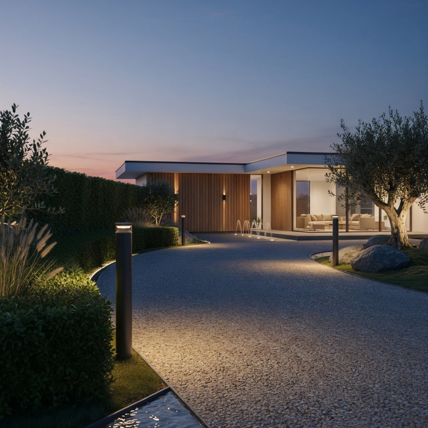 Ideal Lux - LED Екстериорна лампа BOEING LED/14W/230V 100 см CRI 90 IP65 черен