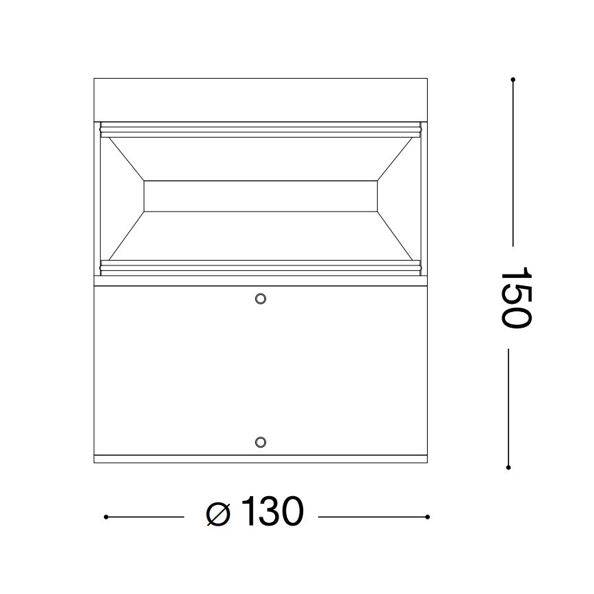 Ideal Lux - LED Екстериорна лампа BOEING LED/14W/230V 15 см CRI 90 IP65 черен