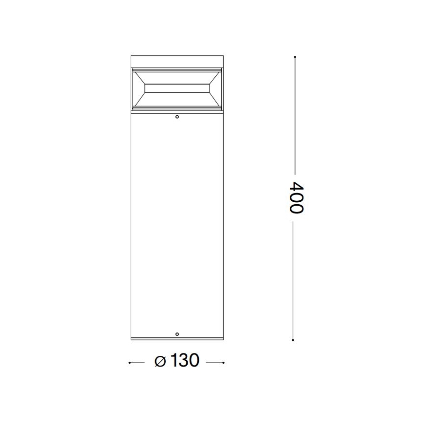 Ideal Lux - LED Екстериорна лампа BOEING LED/14W/230V 40 см CRI 90 IP65 черен