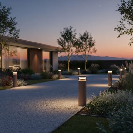 Ideal Lux - LED Екстериорна лампа BOEING LED/14W/230V 40 см CRI 90 IP65 кафяв