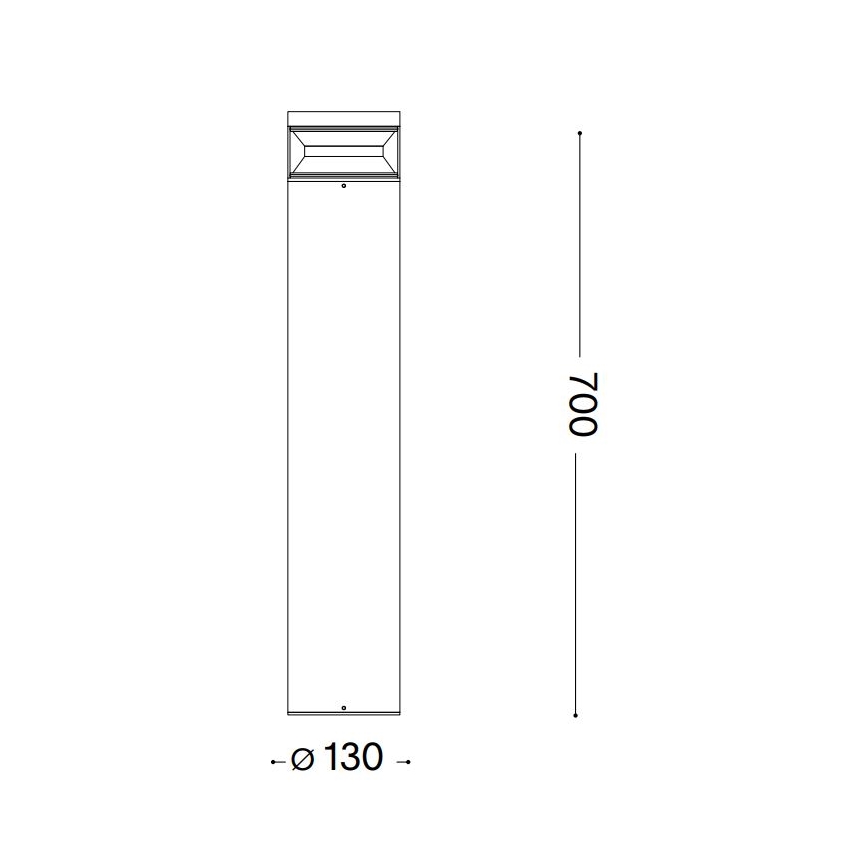 Ideal Lux - LED Екстериорна лампа BOEING LED/14W/230V Ø 70 см CRI 90 IP65 антрацит