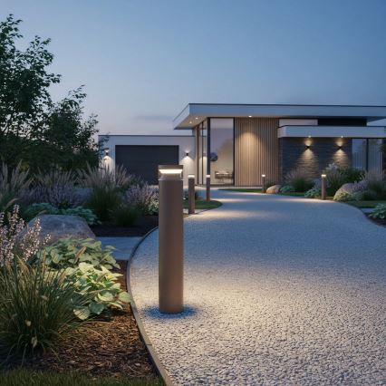 Ideal Lux - LED Екстериорна лампа BOEING LED/14W/230V Ø 70 см CRI 90 IP65 кафяв