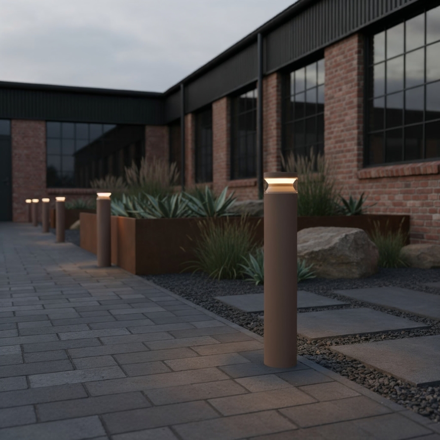 Ideal Lux - LED Екстериорна лампа BOEING LED/14W/230V Ø 70 см CRI 90 IP65 кафяв