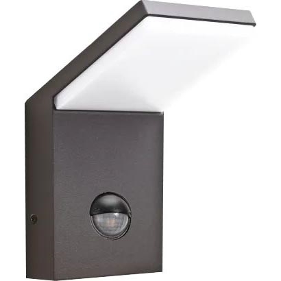 Ideal Lux - LED Екстериорна лампа със сензор STYLE LED/9W/230V 4000K CRI 90 IP54 антрацит