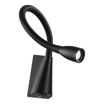 Ideal Lux - LED Гъвкав малка лампа GOOSE LED/3W/230V CRI 90 черен