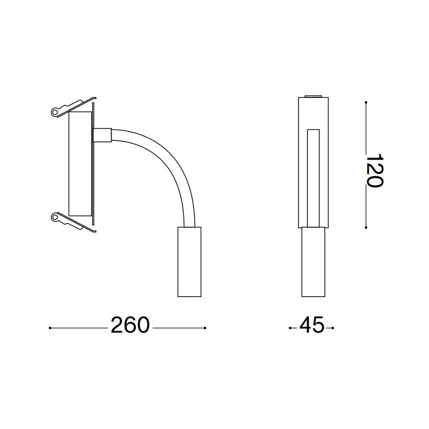 Ideal Lux - LED Гъвкав малка лампа IO LED/3W/230V CRI 90 черен