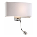 Ideal Lux - LED гъвкав стенен аплик HOTEL 1xE27/60W + LED/1,5W/230V