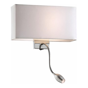 Ideal Lux - LED гъвкав стенен аплик HOTEL 1xE27/60W + LED/1,5W/230V