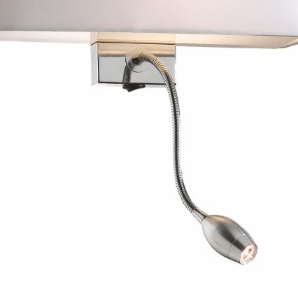 Ideal Lux - LED гъвкав стенен аплик HOTEL 1xE27/60W + LED/1,5W/230V