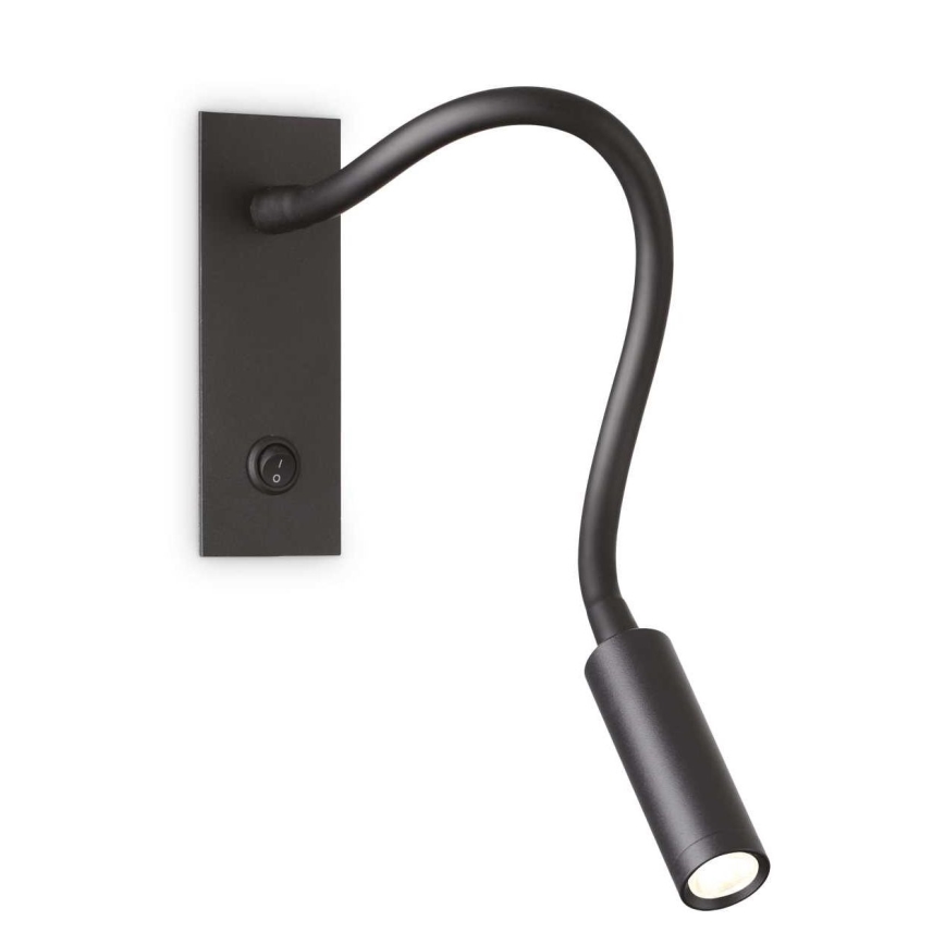 Ideal Lux - LED гъвкава лампа IO LED/3W/230V CRI 90 черна