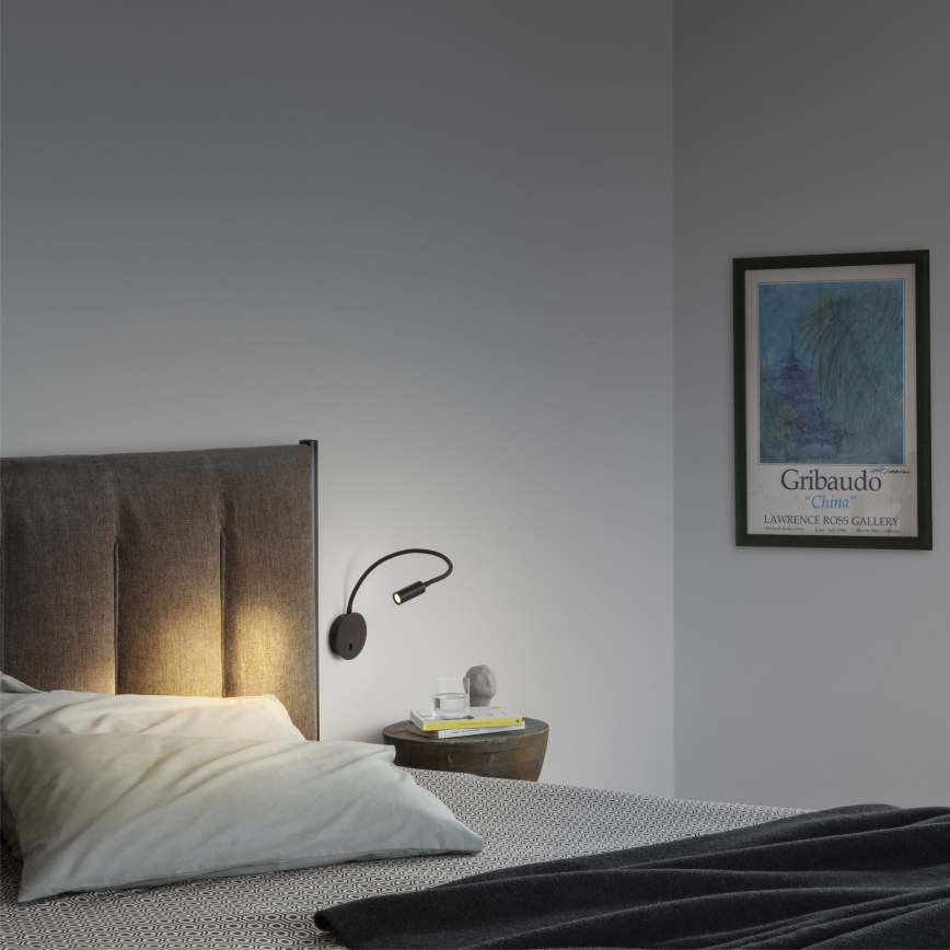 Ideal Lux - LED Гъвкава малка лампа FOCUS LED/3,5W/230V CRI 90 черен