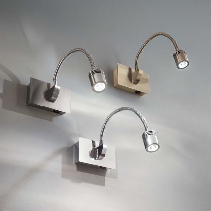 Ideal Lux - LED гъвкава настенна лампа DYNAMO LED/3,5W/230V CRI 90 бронзова