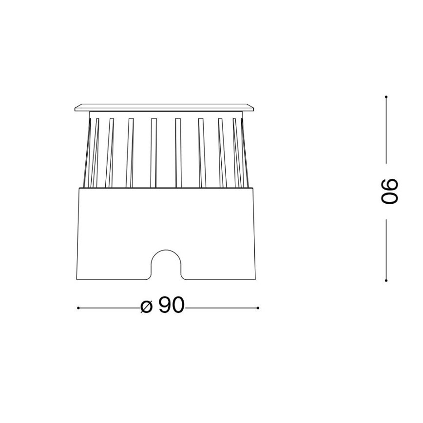 Ideal Lux - LED Лампа за алея FLOOR LED/3W/230V Ø 9 см CRI 90 IP67 лъскав хром