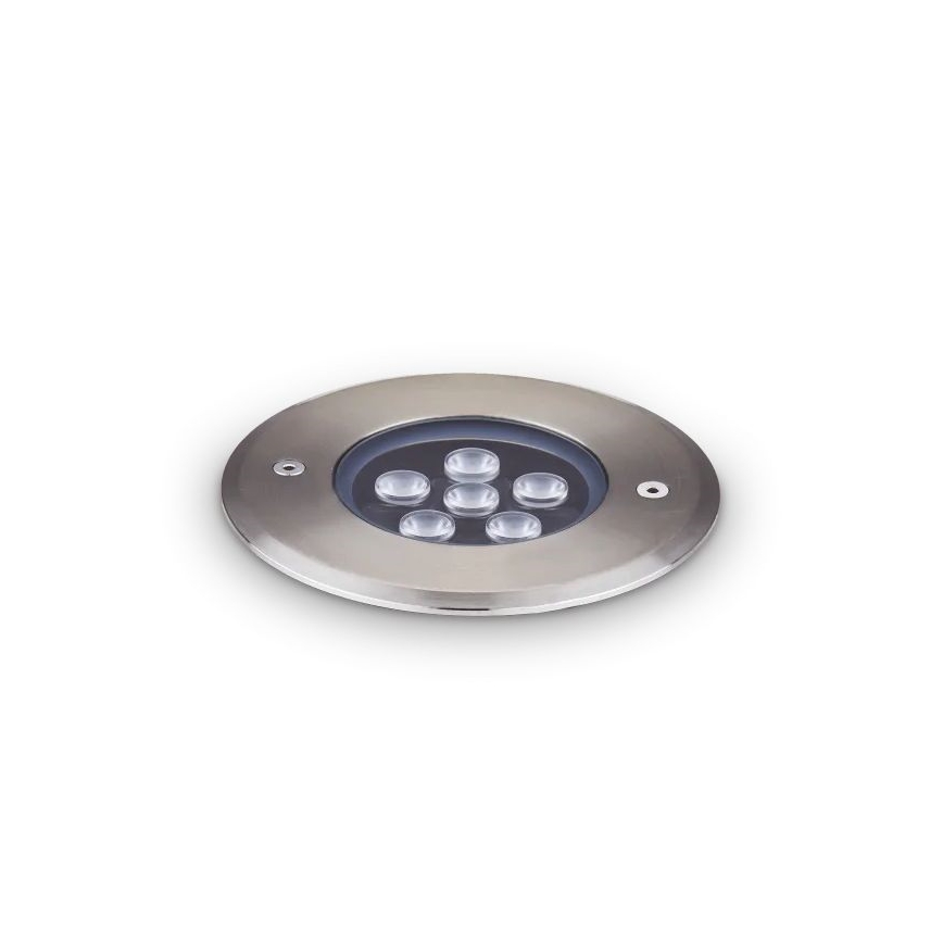 Ideal Lux - LED Лампа за алея FLOOR LED/6W/230V Ø 12 см CRI 90 IP67 лъскав хром