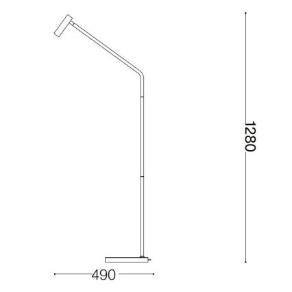 Ideal Lux - LED Лампион EASY LED/3,5W/230V CRI 90 бял