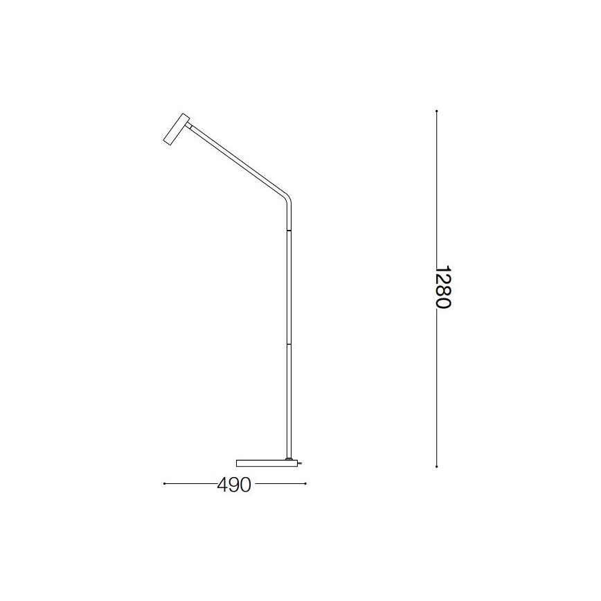Ideal Lux - LED Лампион EASY LED/3,5W/230V CRI 90 черен