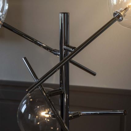 Ideal Lux - LED Лампион EQUINOXE 4xG4/2W/230V лъскав хром/прозрачен