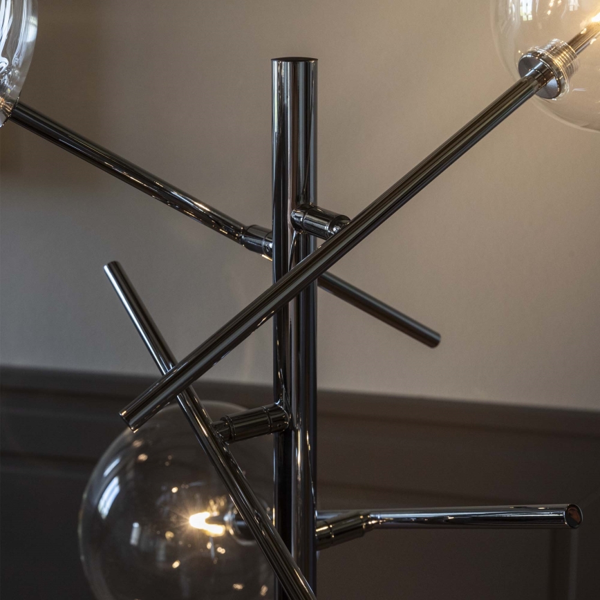 Ideal Lux - LED Лампион EQUINOXE 4xG4/2W/230V лъскав хром/прозрачен
