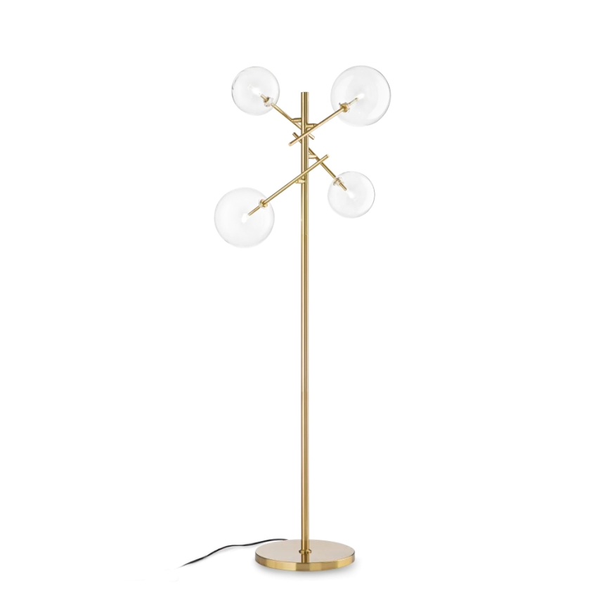 Ideal Lux - LED Лампион EQUINOXE 4xG4/2W/230V месинг/прозрачен