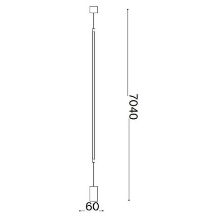 Ideal Lux - LED Лампион FILO LED/14W/230V 2700K CRI 90 месинг