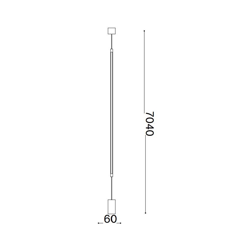 Ideal Lux - LED Лампион FILO LED/14W/230V 2700K CRI 90 месинг