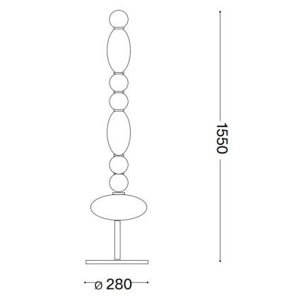 Ideal Lux - LED Лампион LUMIERE LED/58W/230V
