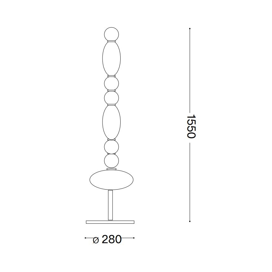 Ideal Lux - LED Лампион LUMIERE LED/58W/230V