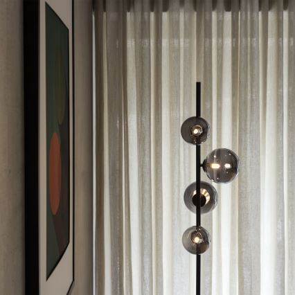 Ideal Lux - LED Лампион PERLAGE 4xG9/3W/230V черен/опушен