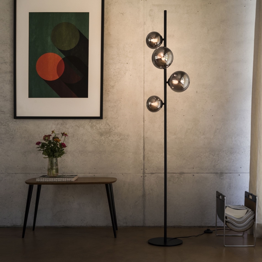 Ideal Lux - LED Лампион PERLAGE 4xG9/3W/230V черен/опушен