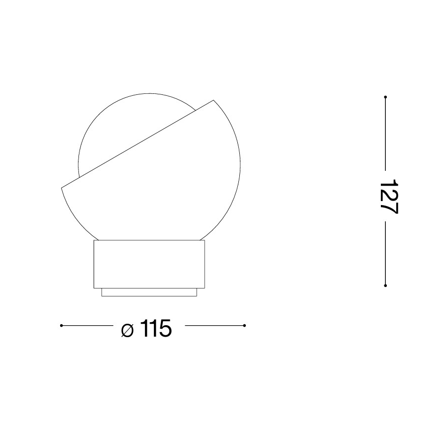 Ideal Lux - LED настолна лампа BLOOM 1xG9/3W/230V златиста/опушено бежово