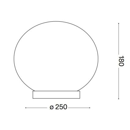 Ideal Lux - LED Настолна лампа CANDY 1xG9/3W/230V Ø 25 см бял