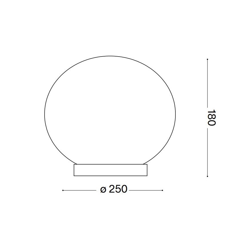 Ideal Lux - LED Настолна лампа CANDY 1xG9/3W/230V Ø 25 см бял