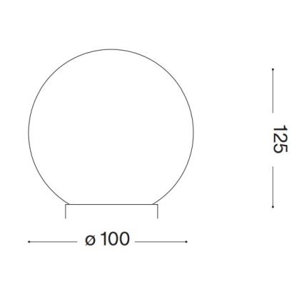 Ideal Lux - LED Настолна лампа CARTA 1xG9/3W/230V Ø 10 см бял