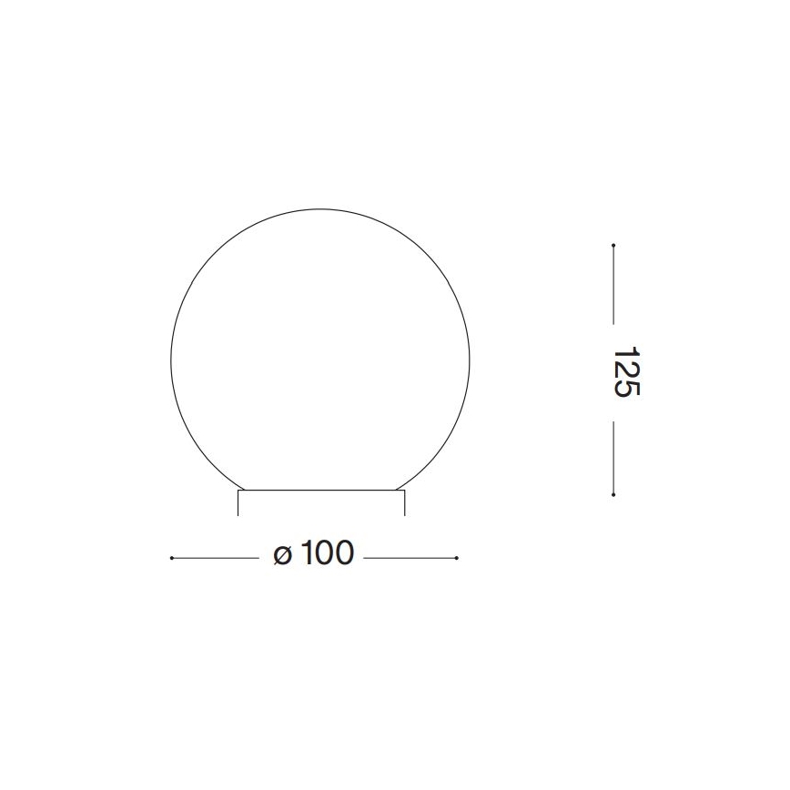 Ideal Lux - LED Настолна лампа CARTA 1xG9/3W/230V Ø 10 см бял